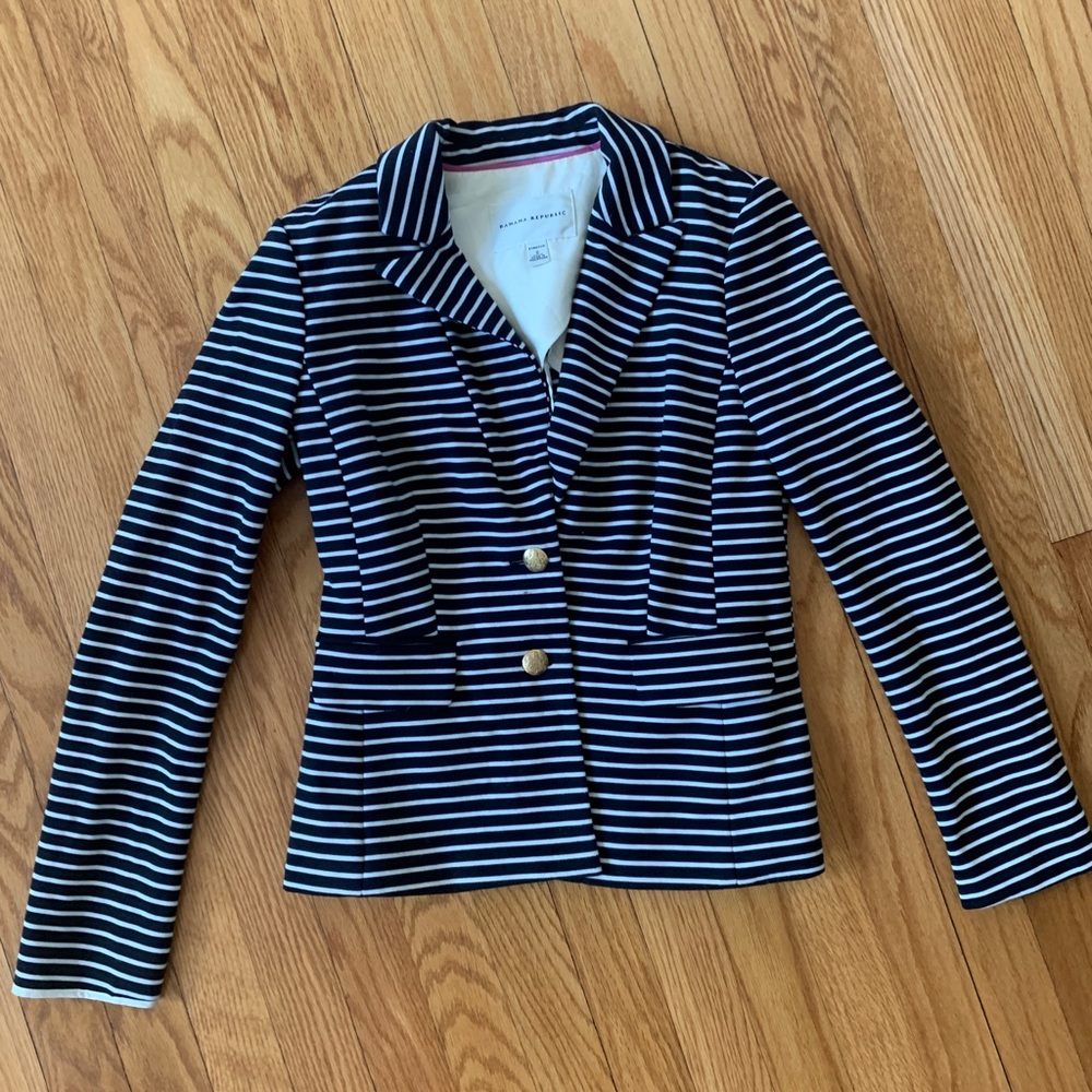 Banana republic nautical blazer
